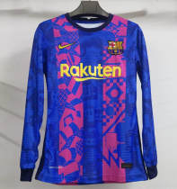 Player Version Barcelona 21/22 Third Authentic Jersey L/S Jersey