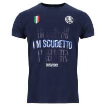 Inter Milan 2020/2021 I M Scudetto T-shirt - Navy