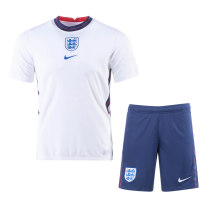 England 2021 Home Soccer Jersey and Short Kit