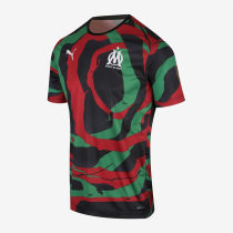 Thai Version Olympique Marseille 2021 'OM Africa' Collectors Jersey - Black/Green/Red