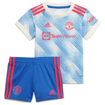 Kids Manchester United 21/22 Away Jersey and Short Kit