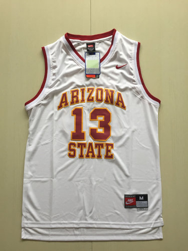 James Harden 13 Arizona State College White Basketball Jersey