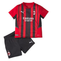 Kids AC Milan 21/22 Home Jersey and Short Kit