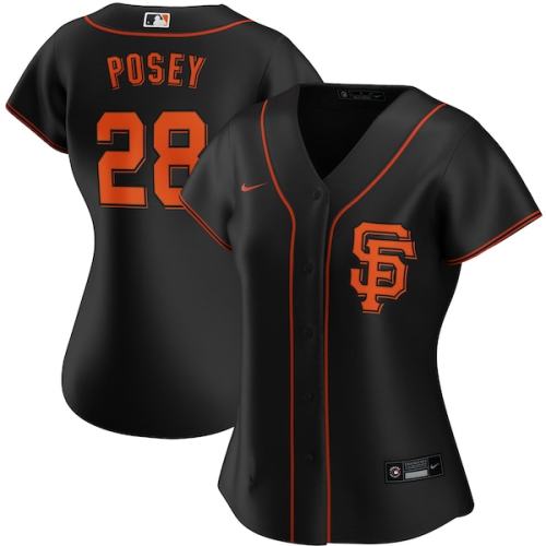 Buster Posey San Francisco Giants Nike Women's Alternate Replica Player Jersey - Black