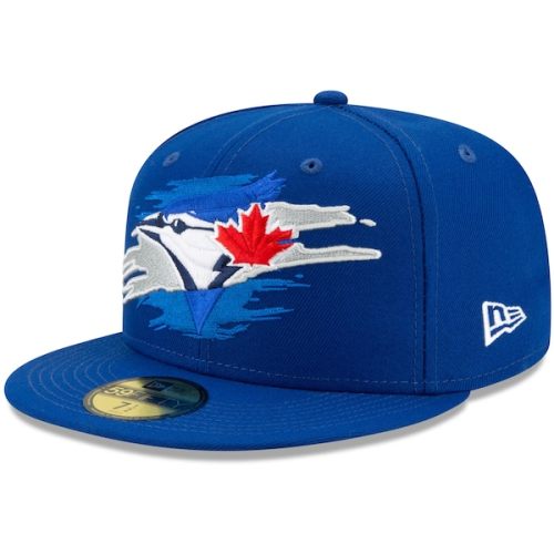 Toronto Blue Jays New Era Logo Tear 59FIFTY Fitted Hat - Royal