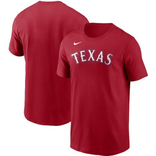 Texas Rangers Nike Team Wordmark T-Shirt - Red
