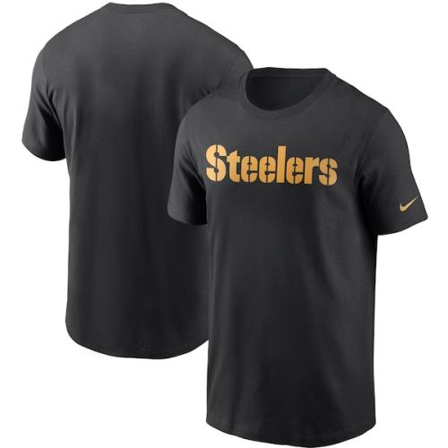Pittsburgh Steelers Nike Team Wordmark T-Shirt - Black