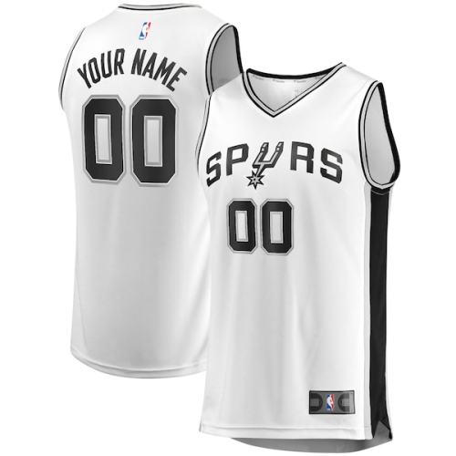 San Antonio Spurs Fanatics Branded Fast Break Custom Replica Jersey White - Association Edition