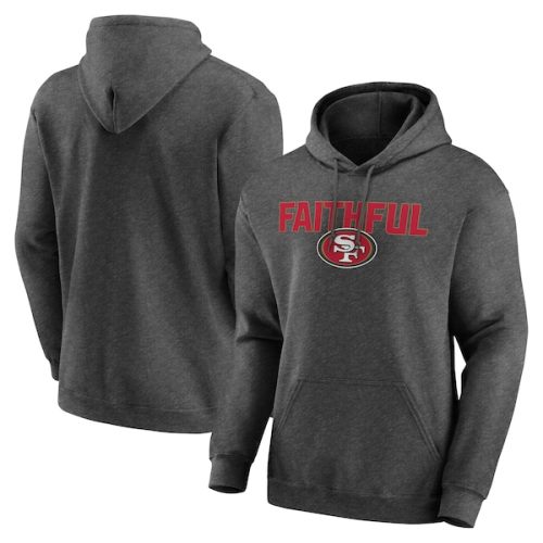 San Francisco 49ers Victory Earned Pullover Hoodie - Heathered Charcoal
