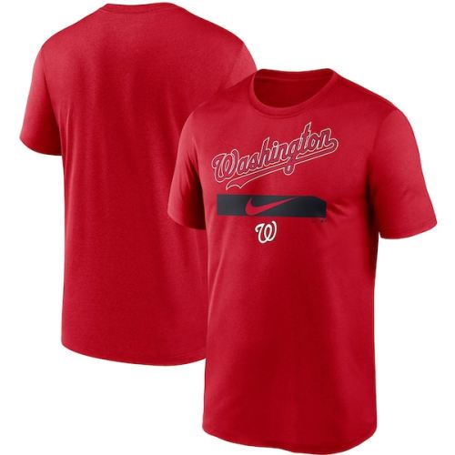 Washington Nationals Nike City Legend Practice Performance T-Shirt - Red