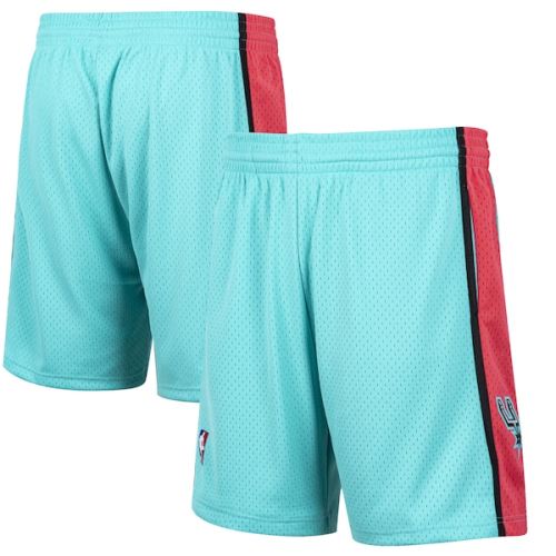 San Antonio Spurs Mitchell & Ness Hardwood Classic Reload Swingman Shorts - Blue