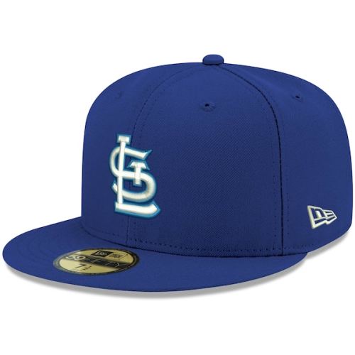 St. Louis Cardinals New Era Logo White 59FIFTY Fitted Hat - Royal