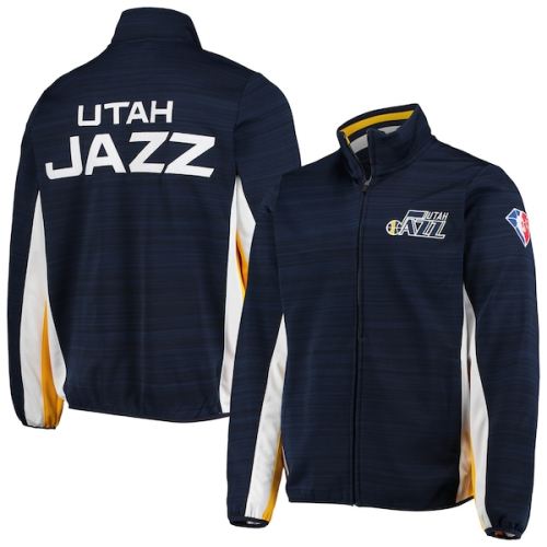 Utah JazzG-III Sports by Carl Banks 75th Anniversary Power Forward Space-Dye Full-Zip Track Jacket - Navy