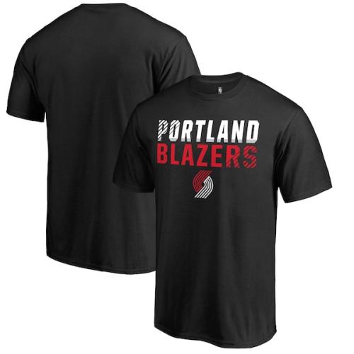 Portland Trail Blazers Fanatics Branded Fade Out T-Shirt - Black