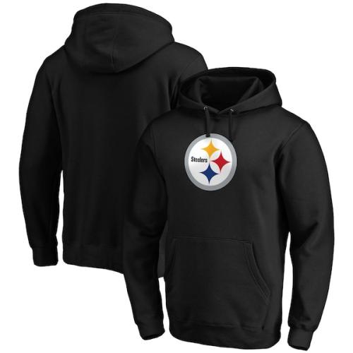 Pittsburgh Steelers Fanatics Branded Team Logo Pullover Hoodie - Black