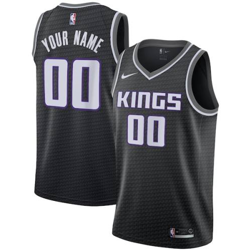Sacramento Kings Nike Swingman Custom Jersey Black - Statement Edition