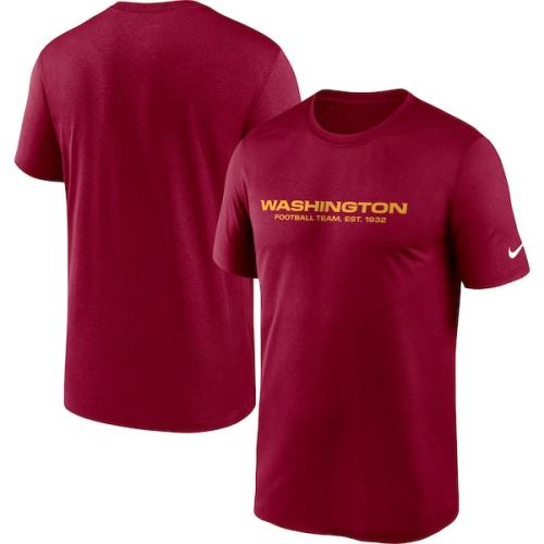 Washington Football Team Nike Logo Essential Legend Performance T-Shirt - Burgundy