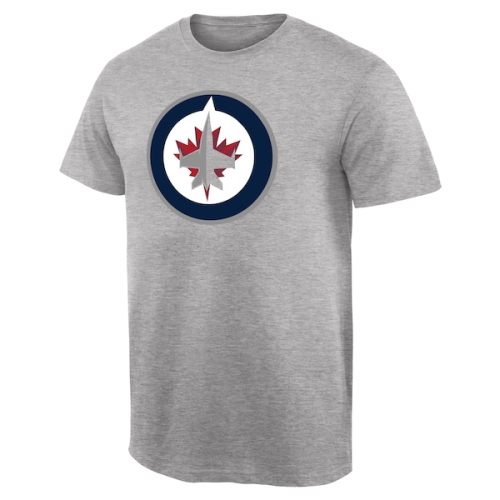 Winnipeg Jets Team Primary Logo T-Shirt - Ash
