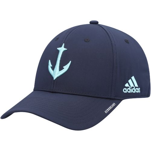 Seattle Kraken adidas Team Flex Hat - Deep Sea Blue