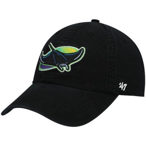 Tampa Bay Rays '47 2000 Logo Cooperstown Collection Clean Up Adjustable Hat - Black