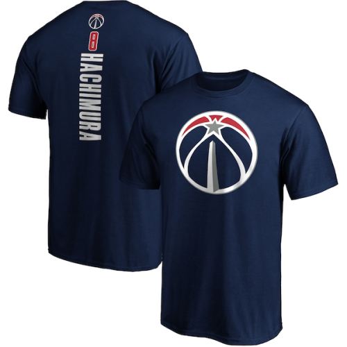 Rui Hachimura Washington Wizards Fanatics Branded Playmaker Name & Number Team Logo T-Shirt - Navy