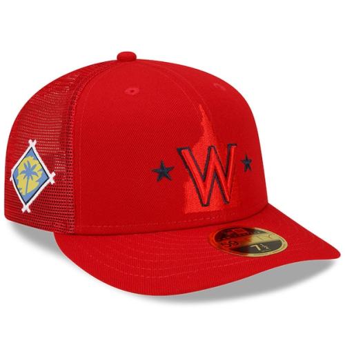 Washington Nationals New Era 2022 Spring Training Low Profile 59FIFTY Fitted Hat - Red