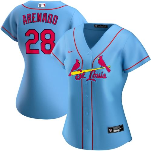 Nolan Arenado St. Louis Cardinals Nike Women's Alternate Replica Player Jersey - Light Blue