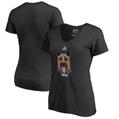 Philadelphia Eagles NFL Pro Line by Fanatics Branded Women's Super Bowl LII Bound Underdog T-Shirt - Black