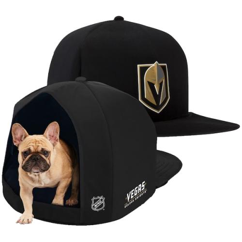 Vegas Golden Knights Plush Pet Nap Cap Dog Bed - Black