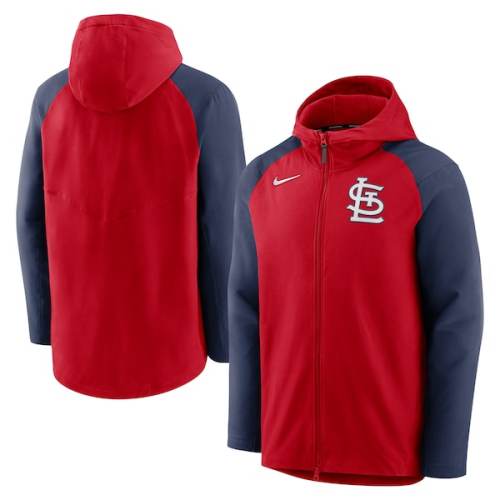 St. Louis Cardinals Nike Authentic Collection Full-Zip Hoodie Performance Jacket - Red/Navy