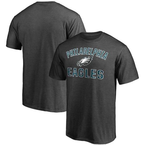 Philadelphia Eagles Fanatics Branded Victory Arch T-Shirt - Heathered Charcoal