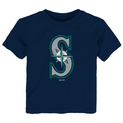 Seattle Mariners Toddler Primary Team Logo T-Shirt - Navy