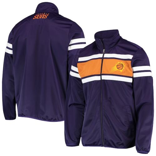 Phoenix Suns G-III Sports by Carl Banks Power Pitcher Full-Zip Track Jacket - Purple/Orange