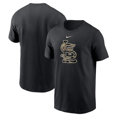St. Louis Cardinals Nike Team Camo Logo T-Shirt - Black