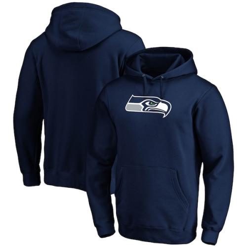 Seattle Seahawks Fanatics Branded Team Logo Pullover Hoodie - College Navy
