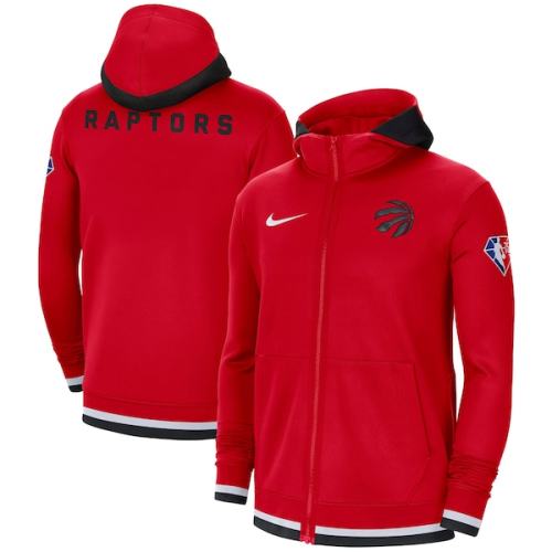 Toronto Raptors Nike 75th Anniversary Performance Showtime Full-Zip Hoodie Jacket - Red