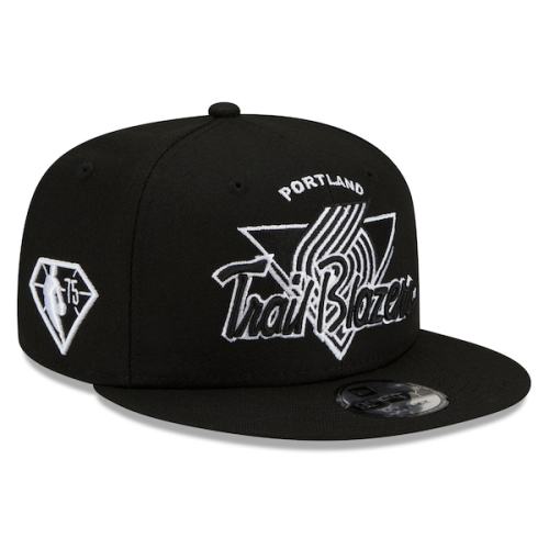 Portland Trail Blazers New Era 2021 NBA Tip-Off 9FIFTY Snapback Adjustable Hat - Black