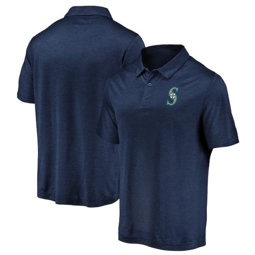 Seattle Mariners Fanatics Branded Iconic Striated Primary Logo Polo - Navy