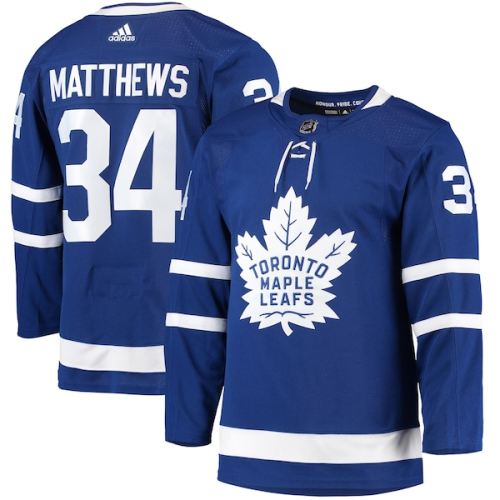 Auston Matthews Toronto Maple Leafs adidas Home Primegreen Authentic Pro Player Jersey - Blue