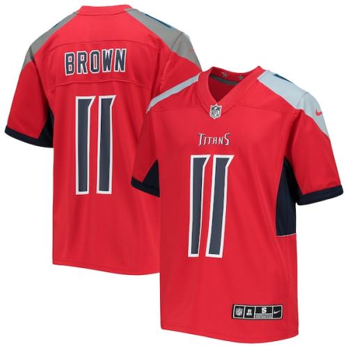 A.J. Brown Tennessee Titans Nike Youth Inverted Team Game Jersey - Red