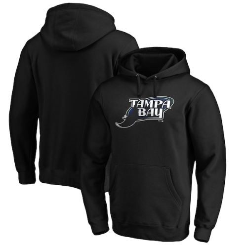 Tampa Bay Rays Fanatics Branded Cooperstown Collection Huntington Logo Pullover Hoodie - Black