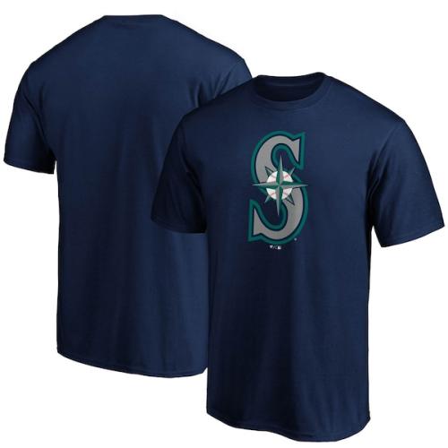 Seattle Mariners Fanatics Branded Official Logo T-Shirt - Navy