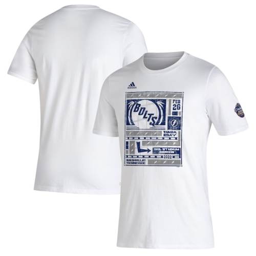 Tampa Bay Lightning adidas 2022 NHL Stadium Series Bolts Amplifier T-Shirt - White