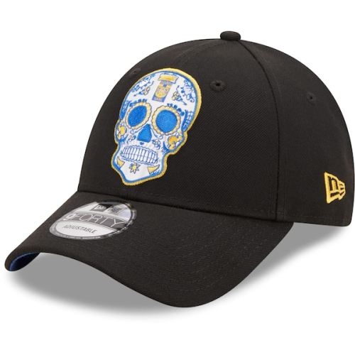 Tigres UANL New Era Sugar Skull 9FORTY Snapback Hat - Black