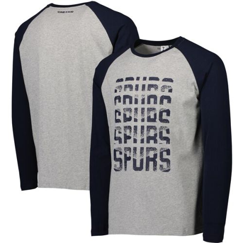 Tottenham Hotspur Raglan Long Sleeve T-Shirt - Heathered Gray/Navy