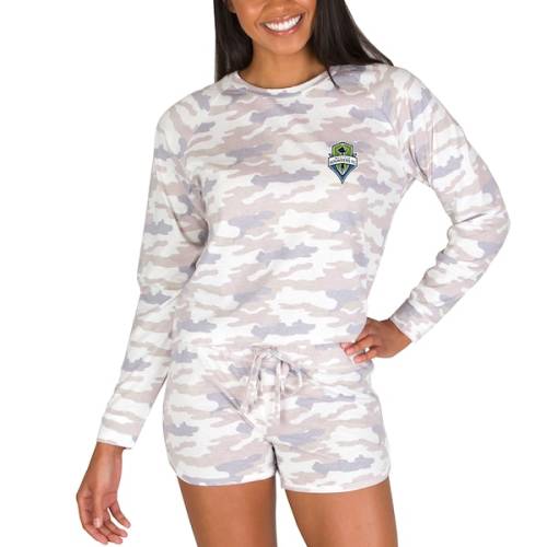 Seattle Sounders FC Concepts Sport Women's Encounter Long Sleeve Top & Shorts Set - Camo