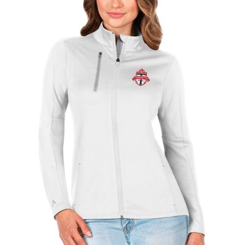 Toronto FC Antigua Women's Generation Full-Zip Jacket - White/Silver