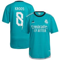 Toni Kroos Real Madrid adidas 2021/22 Third Authentic Player Jersey - Aqua