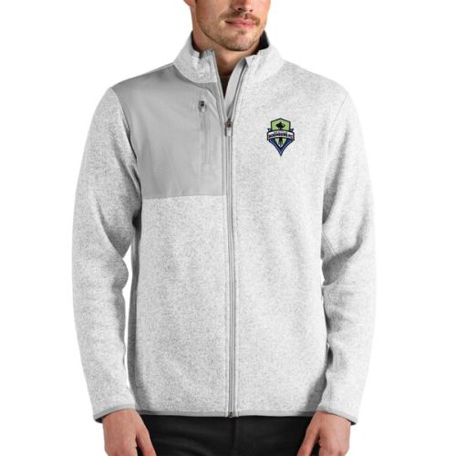 Seattle Sounders FC Antigua Fortune Full-Zip Jacket - Heathered Gray