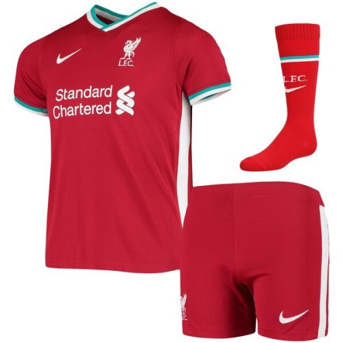 Liverpool Nike Youth 2020/21 Home Kit - Red/White